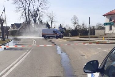 Uszkodzono rurę z gazem. Ewakuowano przedszkole i 40 budynków