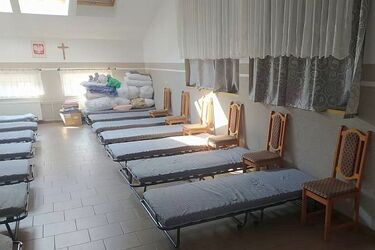 Uchodźcy z Ukrainy znaleźli schronienie w podlaskich remizach OSP