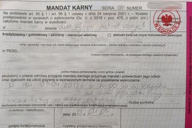 Jazda "zygzakiem" na rowerze kosztowała go 2,5 tys. zł