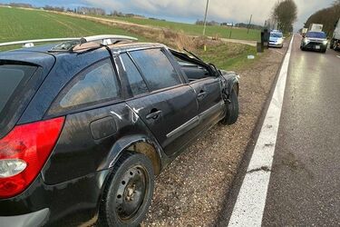 Wypadek w okolicy Korycina. Ruch bez utrudnień