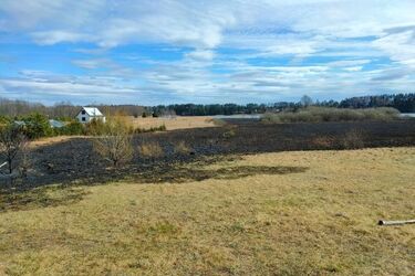 Nie dogasili ogniska. Pożar rozprzestrzenił się na 2 hektary