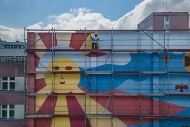 Mural ze słoneczkiem zniknie. Pojawi się coś zupełnie nowego