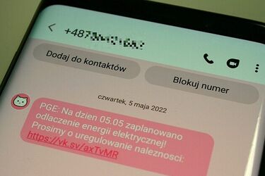 Uwaga na smsy od oszustów! Podają się za PGE