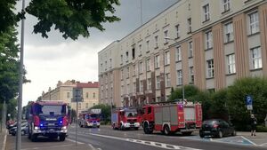Pożar w Urzędzie Wojewódzkim