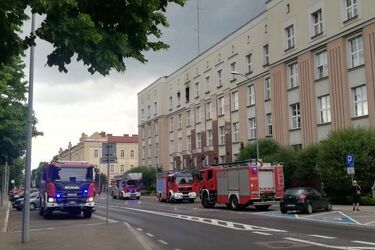 Pożar w Urzędzie Wojewódzkim