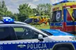 Holender spowodował wypadek. Śmigłowiec przetransportował rannego do szpitala