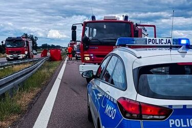 Trasa S8 w kierunku Białegostoku zablokowana. Zginął motocyklista