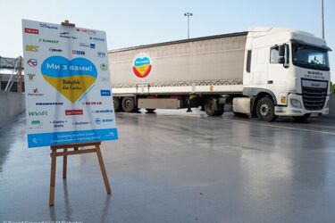 Pomoc humanitarna dotarła do Łucka. Mer podziękował prezydentowi Białegostoku