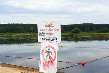 Pogorszyła się jakość wody w rzece Supraśl. Jest zakaz kąpieli