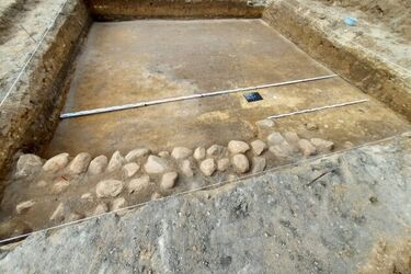 Odkrycie w czasie badań archeologicznych na dziedzińcu pałacu Branickich