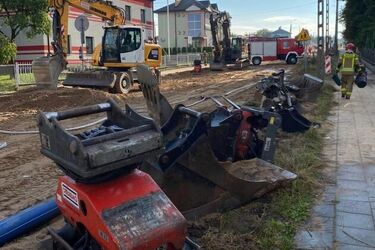 Doszło do wycieku gazu. Ewakuowano 80 osób [ZDJĘCIA]