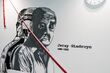 Mural z patronem - Jerzym Giedroyciem w Bibliotece Uniwersyteckiej UwB 