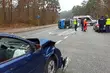 Osobówka wjechała w radiowóz. 3 osoby trafiły do szpitala