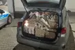 Wpadł podczas kontroli drogowej. Miał tysiące paczek nielegalnych papierosów