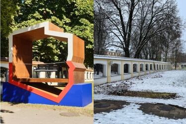 Patriotyczna ławka zniknęła z Ogrodów Branickich 