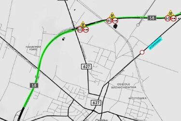 Zmieniła się organizacja ruchu na ekspresówce Białystok - Warszawa