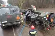 Wojskowa cysterna z olejem napędowym wywróciła się. Całodniowa akcja ratunkowa [ZDJĘCIA]
