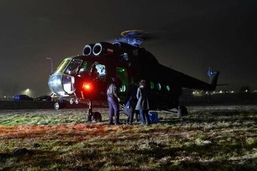 Z Białegostoku na Śląsk. Organy do przeszczepu transportował policyjny śmigłowiec