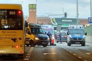 Są utrudnienia przy tunelu Fieldorfa Nila. Mogło dojść do próby samobójczej