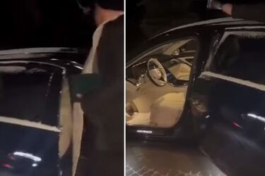 W Mońkach ksiądz poświęcił maybacha [WIDEO]