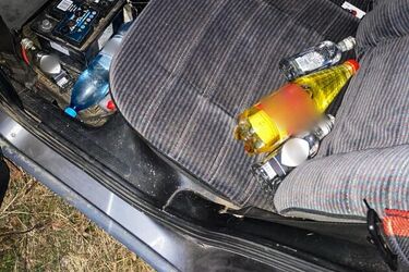 Jechał rano do pracy. Miał niemal 2,5 promila alkoholu