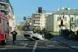 Niebezpieczne dachowanie na ul. Sienkiewicza