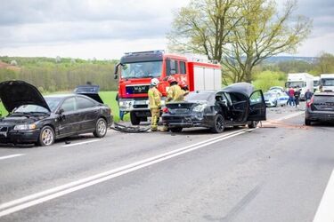 DK 63. Zderzyło się 7 pojazdów