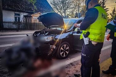 Wypadek w Drohiczynie. Nie żyje nastoletni motocyklista