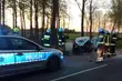 Auto uderzyło w drzewo. 3 osoby, w tym dziecko, przetransportowane do szpitala