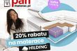 Materace Hilding taniej o 20% w salonie Pan Materac!
