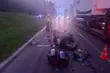 Al. Tysiąclecia Państwa Polskiego. Motocykl wjechał w tira