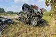 Kierowca wjechał w tira podczas wyprzedzania