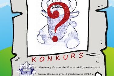 Poszukiwane imię dla nowej maskotki podlaskiej policji. Czekają nagrody