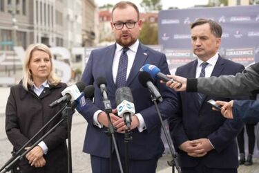 Ziobro w Białymstoku. "Głosujcie na Łukaszewicza i nie wierzcie Tuskowi"