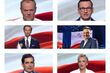 Debata TVP. Bosak i Hołownia zgodnie o przedsiębiorcach. Tusk i Morawiecki jak Flip i Flap