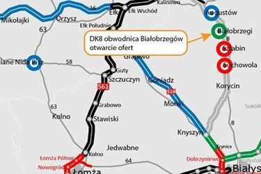 Sześć firm chce wybudować kolejny odcinek DK8. Na jaką kwotę wycenili prace?