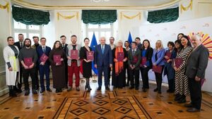 Prezydent spotkał się ze stypendystami artystycznymi [ZDJĘCIA]