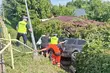 Dwa wypadki na jednej ulicy. Kierowca wjechał w ogródek działkowy