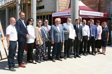 Wmurowano kamień węgielny pod budowę wydziału nauk humanistycznych UwB [ZDJĘCIA]