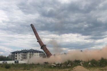Wyburzali komin. Mogło dojść do tragedii