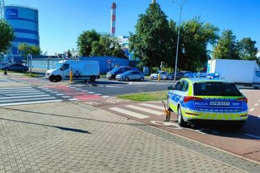 Potrącenie rowerzysty w Białymstoku. Mężczyzna trafił do szpitala