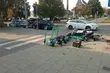 Wypadek na Dziesięcinach. Motocyklista trafił do szpitala