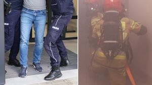 Wtargnął na komisariat z ładunkiem wybuchowym. Doszło do pożaru