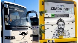 Autobusom PKS Nova wyrosły czarne wąsy