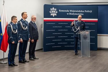 Generalski awans Komendanta Wojewódzkiego Policji. Uroczysta zbiórka w Białymstoku