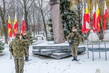 Podlascy terytorialsi uczcili pamięć o swoim patronie. Minęło 127 lat od jego narodzin 