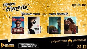 Filmowy Maraton Sylwestrowy w kinach Helios. Będą seanse przedpremierowe i toast o północy