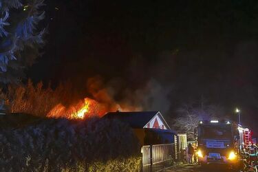 Pożar domu w Dobrzyniewie Dużym. Śmierć poniosła jedna osoba