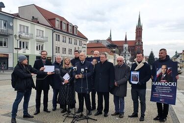 Białostocki PiS rozpoczął zbiórkę podpisów dla Karola Nawrockiego