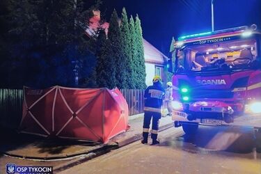 Tragiczny pożar w Tykocinie. Nie żyje 50-latka